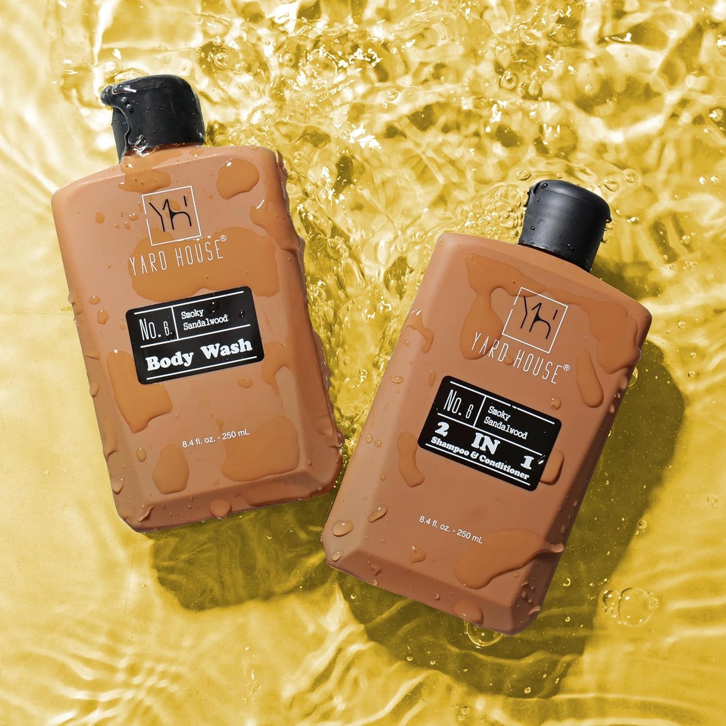 7Pc All Natural Mens Bath and Body Gift Set - Smoky Sandalwood