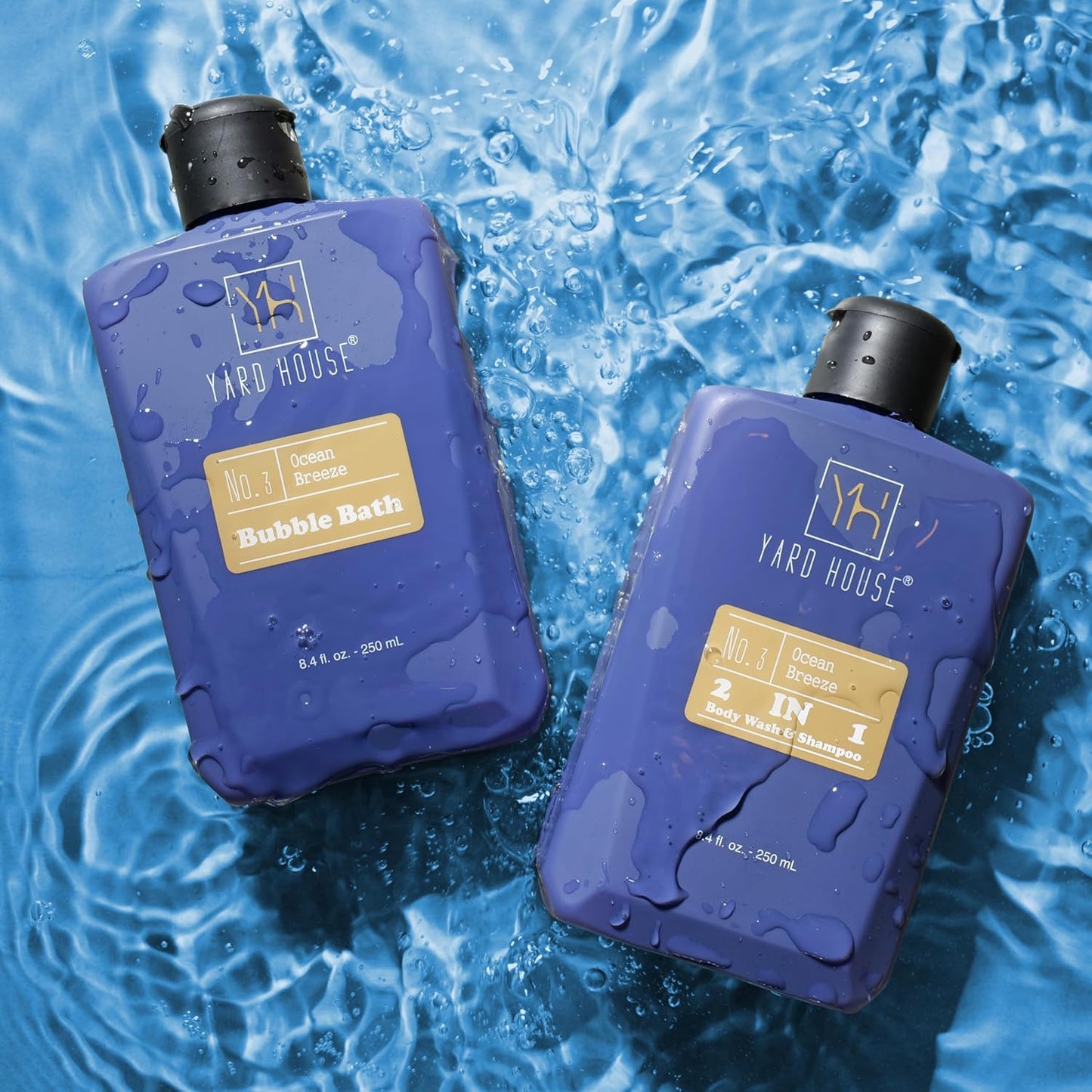 7Pc All Natural Bath and Body Spa Gift Basket Set for Men - Ocean Breeze