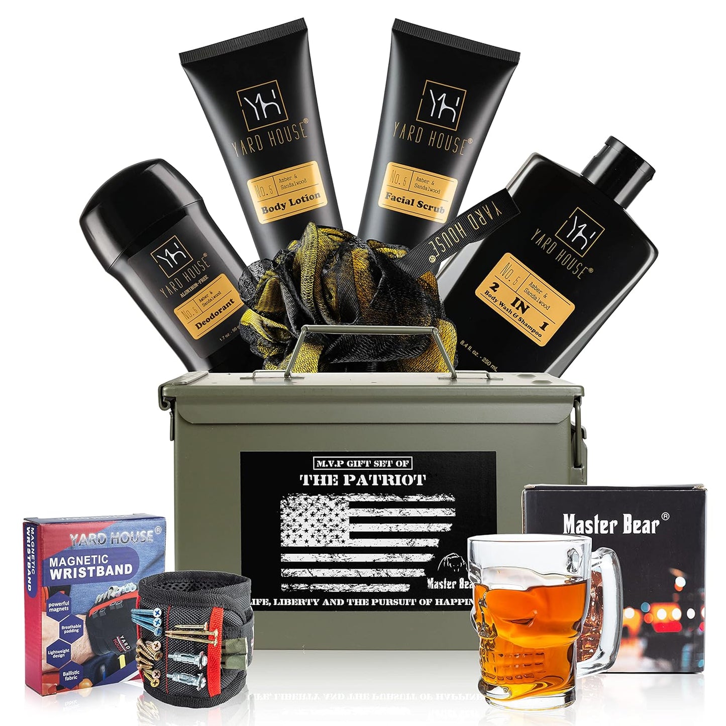 Luxury 50 Cal Metal Ammo Can Gift Box Set For Men