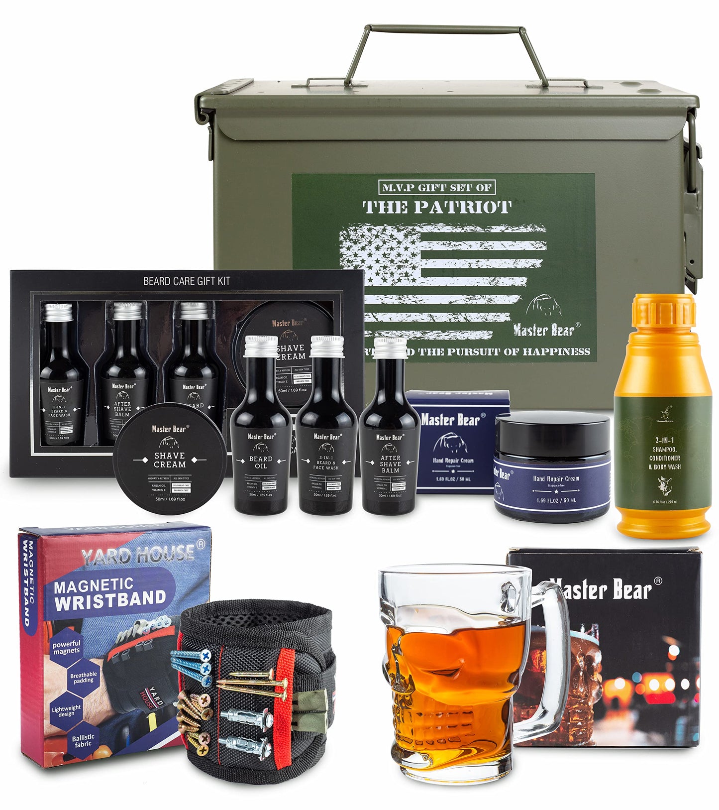 Luxury 50 Cal Metal Ammo Cans Gift Box Set For Men